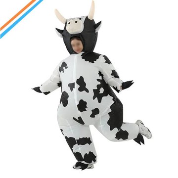 奶牛充氣服跨境熱賣卡通人偶服派對聚會搞笑道具廠家 Cow Costume