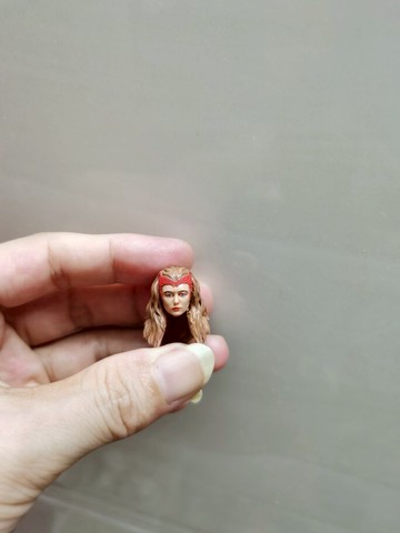 1/18 3.75寸猩紅女巫頭雕 人偶 頭雕 非真人