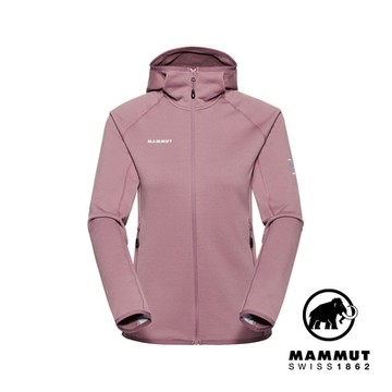 【Mammut 長毛象】Aconcagua ML Hooded Jacket W 運動刷毛連帽外套 女款 波動紫 #1014-04442