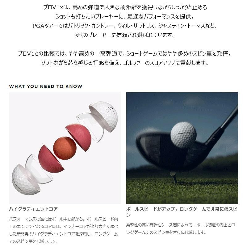 ゴルフ ボール タイトリスト PRO V1 V1X 2023年モデル 1ダース ゴルフ