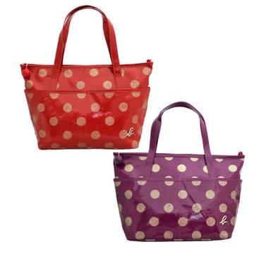 【agnes b.】水玉點手提肩背托特包小_2色