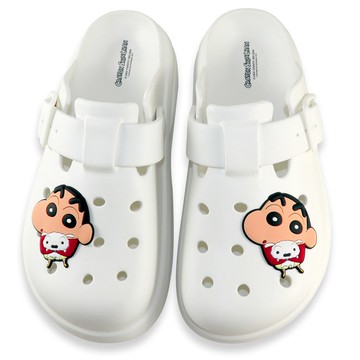 SC1635-蠟筆小新成人洞洞拖-白色-系列可選