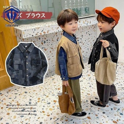 デニムブラウス 韓国子供服 トップス 秋冬 男の子 厚手 長袖 キッズ ブラウス おしゃれ 子ども服 カジュアル ジュニア服 通学 卒園式 入学式 小学生 中学生 2色 通販 Lineポイント最大get Lineショッピング