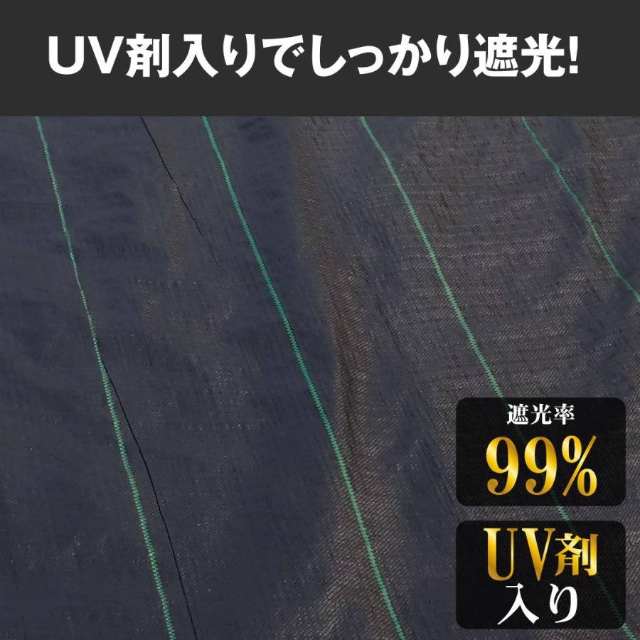 防草シート 1m×50m 農用シート UV剤入り 草よけ 除草 雑草 耐用年数 2-3年 厚さ0.3mm 防草シート・黒 砂利下 人工芝下 国華園