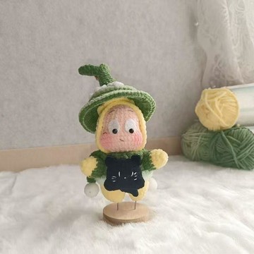 🔥新品🔥星空魔女掛件自制手工毛線鉤針編織星星人玩偶diy材料鑰匙扣禮物可愛吊墜 娃娃掛件 diy毛線材料包