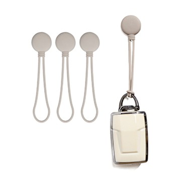 日本SP SAUCE綑綁式矽膠磁吸掛繩4組裝