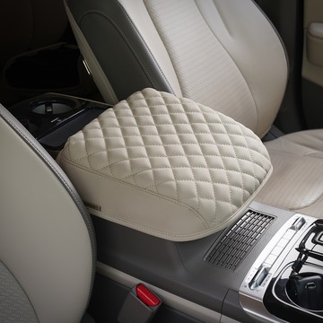 KMMOTORS 第4代嘉年華 KA4 控制台絎縫臂墊  Cotton Beige  1個