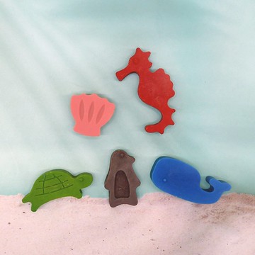 (兒童禮物) Go Doodle迷你海洋生物兒童蠟筆5件套裝