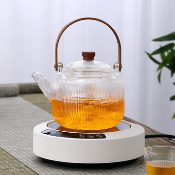 巧茗電陶爐玻璃煮茶器套裝日式家用耐高溫加厚燒水壺大容量蒸茶壺