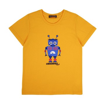 Crocodile Junior小鱷魚童裝- 可愛機器人印圖T恤 ( C65431-03 小童款)