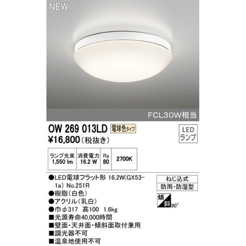 最大75%OFFクーポン オーデリック 浴室灯 ブラック LED（電球色） OG264049LR 通販 