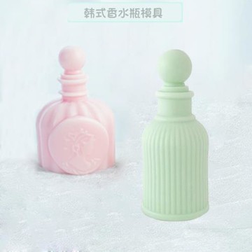 3D立體香水瓶歐式女人頭硅膠模具裝飾蠟燭車載香薰石膏慕斯巧克力