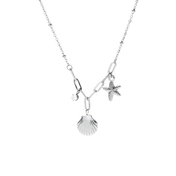 [預購] [鋼飾] 海洋樂曲鎖骨鍊 / Ocean Music Necklace