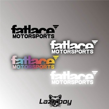 fatlace motorsports 改裝 車貼 防水貼紙 行李箱貼紙 安全帽貼紙 筆電貼紙 反光貼紙