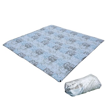 Nuit 努特 吟遊詩人 PVC新抗污防潮野餐墊/帳篷內墊 附收納袋 NTU228BA  295 x 295cm  葉片 藍灰色