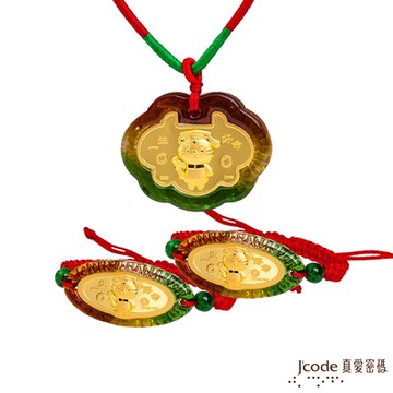 J code 真愛密碼金飾 博士虎黃金彌月禮盒-0.2錢