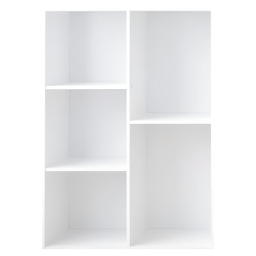 HOPMA 合馬家具 可調式粉彩五格櫃 G-S5590WH  時尚白  62 x 30 x 90cm