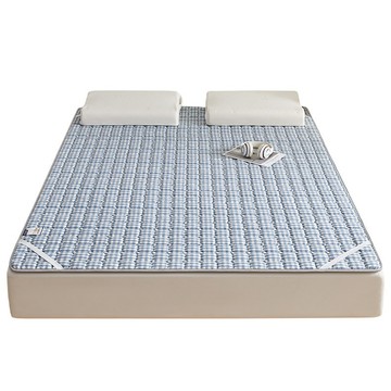 冰涼墊 【暢麥】夏季冰絲涼席 床墊 遮蓋物 雙面冬夏兩用 臥室軟墊子 150*200cm 正面水洗棉 柔軟細膩 冰涼舒適