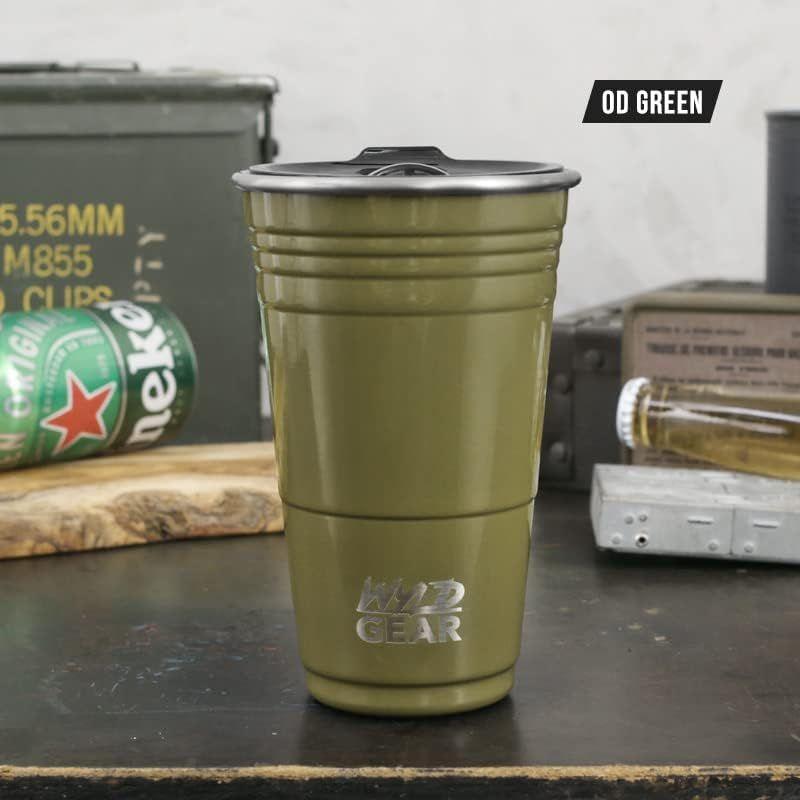 WYLDGEAR ワイルドギア WYLDCUP ワイルドカップ 保温・保冷 蓋付きカップ 16oz（473ml）OD GREEN