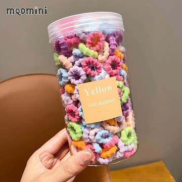 🔥臺灣出🔥MQDMINI兒童皮筋不傷發彈性發圈扎頭髮繩女童糖果色頭繩頭飾髮飾