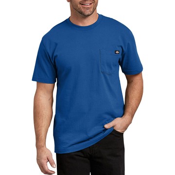 【DICKIES】WS450 RB Heavyweight 高磅數 小LOGO 口袋 短T (藍色)