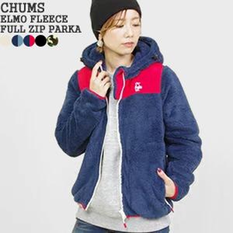 20%OFF 2022AW チャムス/CHUMS エルモフリースフルジップパーカー ボア