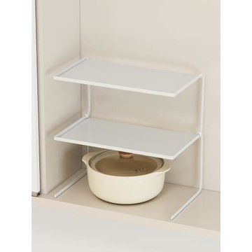 廚房櫥柜內分層置物架桌面隔板隔層斷柜子收納鍋架下水槽多層架子