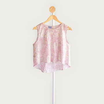 春夏 / 女孩的森林無袖短版上衣