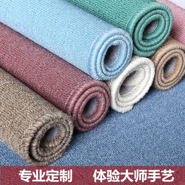 辦公室地毯進門門口小地墊薄客廳廚房墊子家用臥室滿鋪純色可定制
