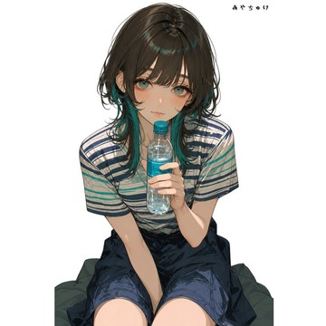 【8 月新品】07-139-0087 人物貼紙 簡約夏日女孩