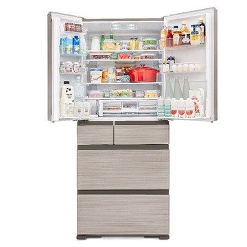 日立家電610公升六門變頻RTSF62WJ星燦金CNX冰箱RTSF62WJCNX