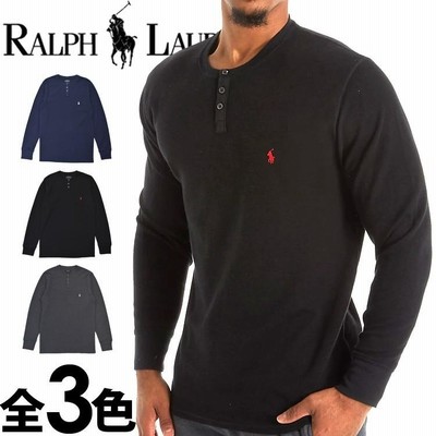 ポロ ラルフローレン メンズ サーマル ワッフル ヘンリーネック 長袖 T 