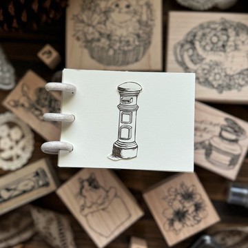 no.15 時光漫郵 郵筒 櫸木印章