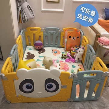 免運可開發票 安全圍欄 兒童游戲圍欄地上嬰兒室內樂園寶寶家用爬行墊可折疊安全防護柵欄 快速出貨