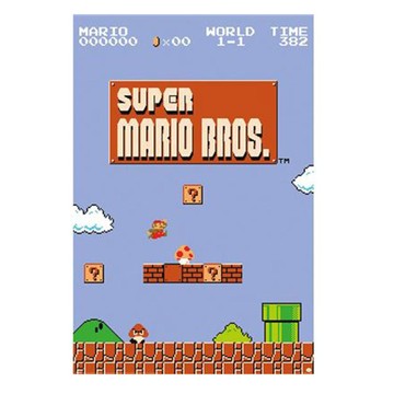 【任天堂】超級瑪利歐1-1關海報 /Super Mario