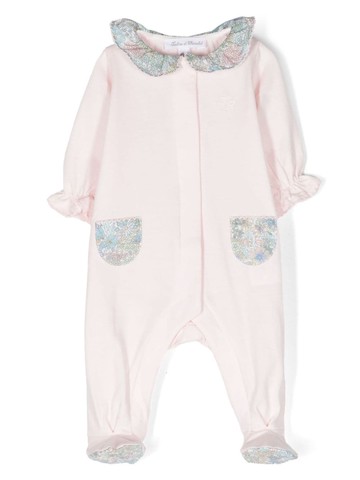 Tartine Et Chocolat - Peter Pan collar cotton pajamas - kids - Cotton - 3 mths - Pink