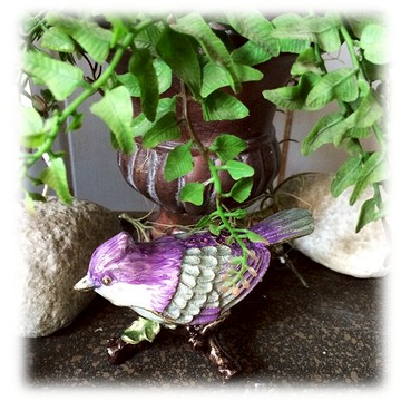 高品質琺瑯鑲鉆小鳥首飾盒 戒指盒 送閨蜜1入