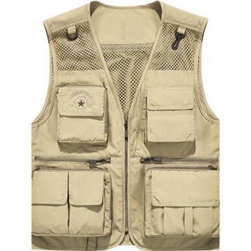 馬甲男夏季戶外多口袋背心男士馬夾工裝記者攝影釣魚大碼坎肩薄款