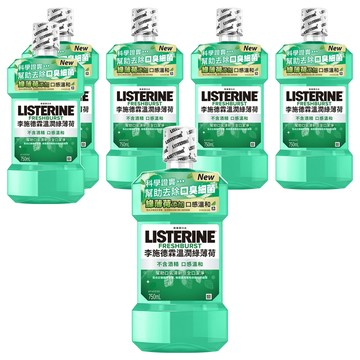 LISTERINE 李施德霖 溫潤綠薄荷漱口水  750ml  6瓶