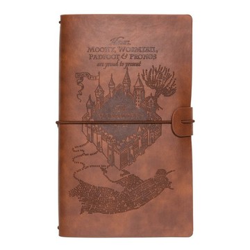 【哈利波特】劫盜地圖皮革風旅行筆記本 Harry Potter