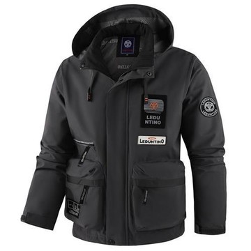 【巴黎精品】現貨+預購 美式連帽外套鋪棉外套加絨夾克復古秋冬簡約上衣商務大碼休閒男裝-男外套3色a1lc8