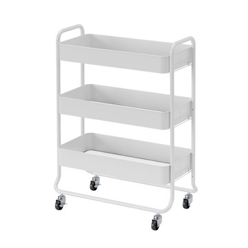 TRUELIFE OUTLET 寬款免工具三層推車 RH2504-WT  3層  白色