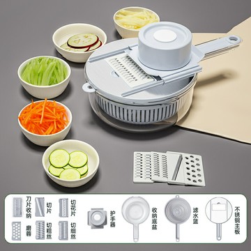 切菜器 切絲器 切菜神器切菜神器削土豆絲切片機刨絲擦絲切絲刮絲插絲家用廚房多功能蘿卜【HZ74356】