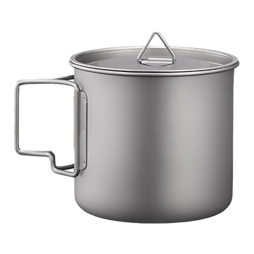 TEMPEST 梯形手把水杯 750ml (TA1)  純鈦色  1個