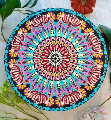 花神之舞 能量曼陀羅畫 手繪訂製 靈魂約定 五行圓滿 金錢磁鐵