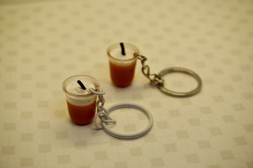 微縮奶蓋奶茶 模型/鎖匙扣