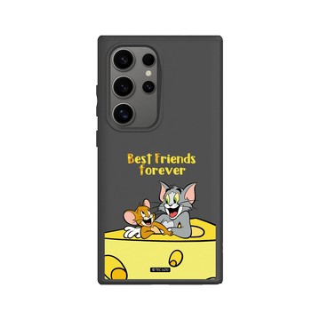 Galaxy S24 Ultra SolidSuit 黑 - 湯姆貓與傑利鼠 Tom and Jerry - Best friends
