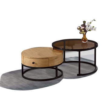 obis 柯爾單抽組合圓茶几