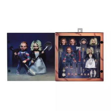 NECA 出品！鬼娃回魂鬼娃恰吉和蒂凡妮雙人套裝 可動人偶模型手辦