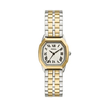 【FOSSIL】限時9折↘Harlow 永恆八芒復古羅馬數字女錶 雙色不鏽鋼鍊帶 27MM ES5362